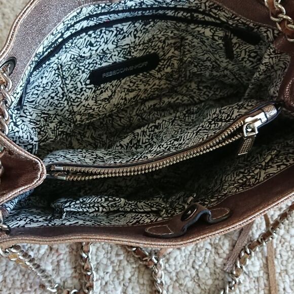 Rebecca Minkoff metallic light pink  shoulder bag - Picture 9 of 13